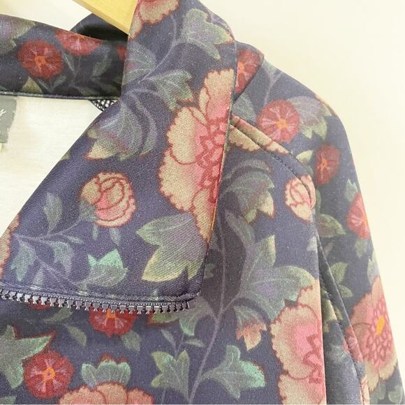Anthropologie Saturday Sunday Small Floral Pullover Cinched Waist Sweatshirt - Picture 7 of 7